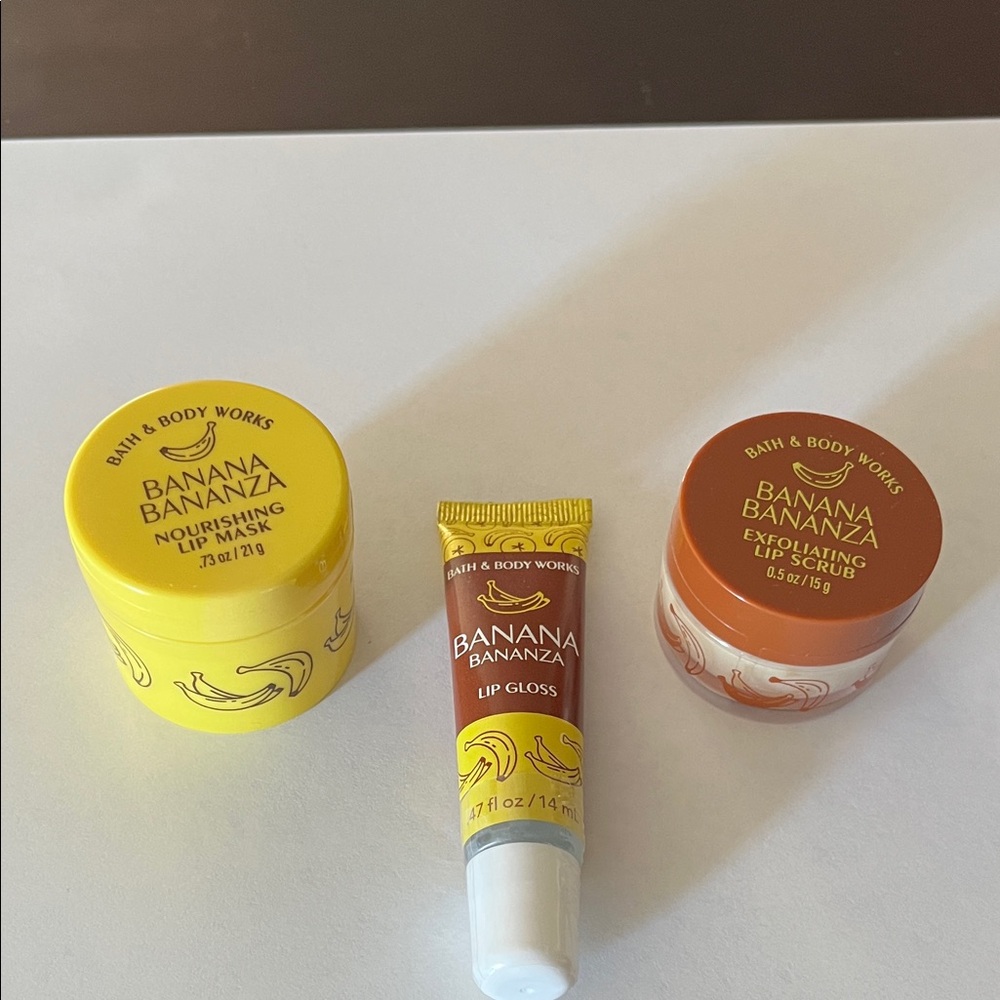 Bath & Body Works Banana Bananza Lip Care Trio